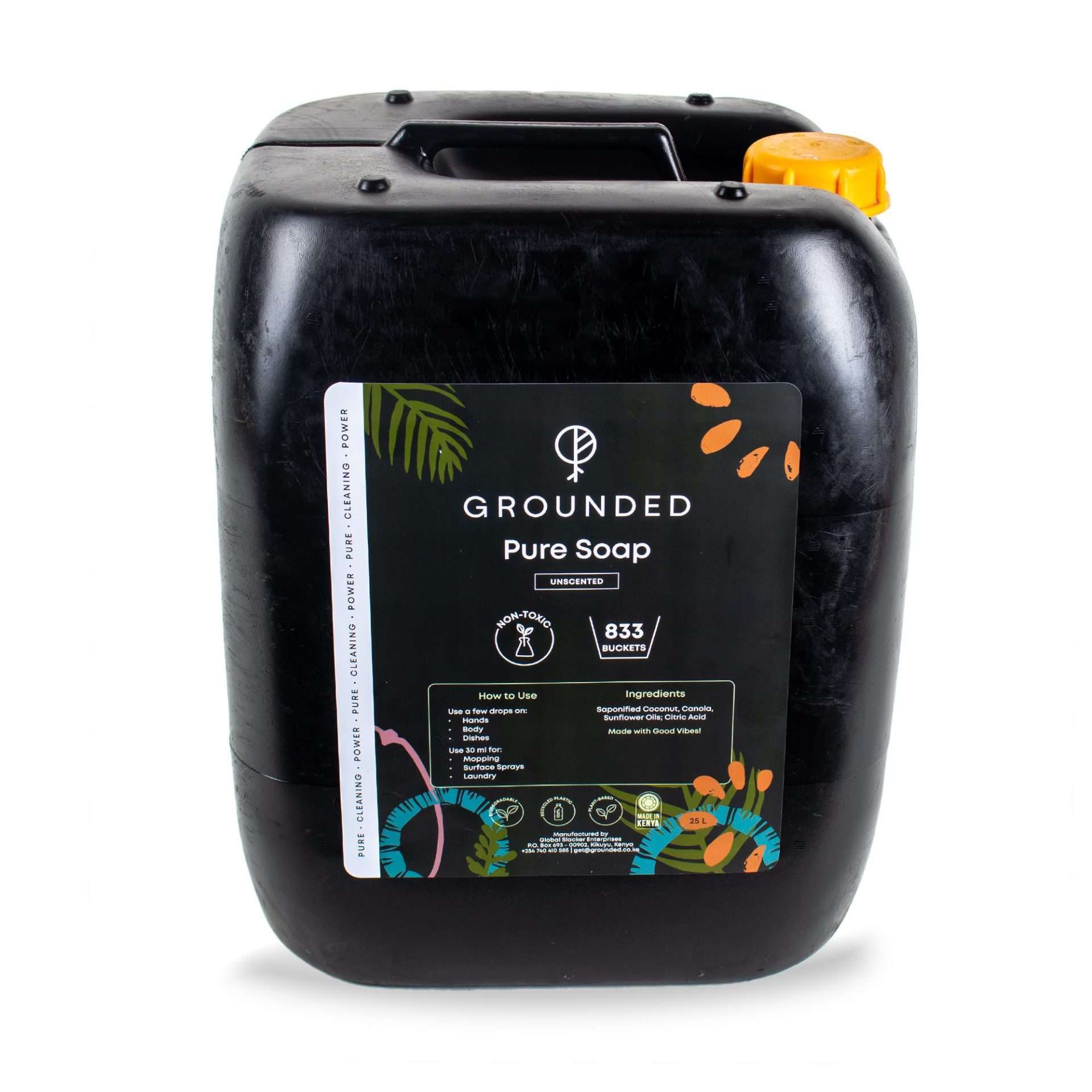 Grounded - Pure Soap Unscented 25L 2 scaled Pure Kenyan Castile Soap - Image 8