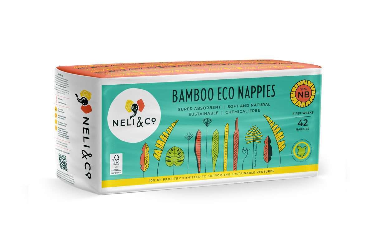 Grounded - NeliAndCo PackShot V2.1 NB 1 scaled Baby Diapers - Neli & Co Bamboo Eco Nappies - Image 4