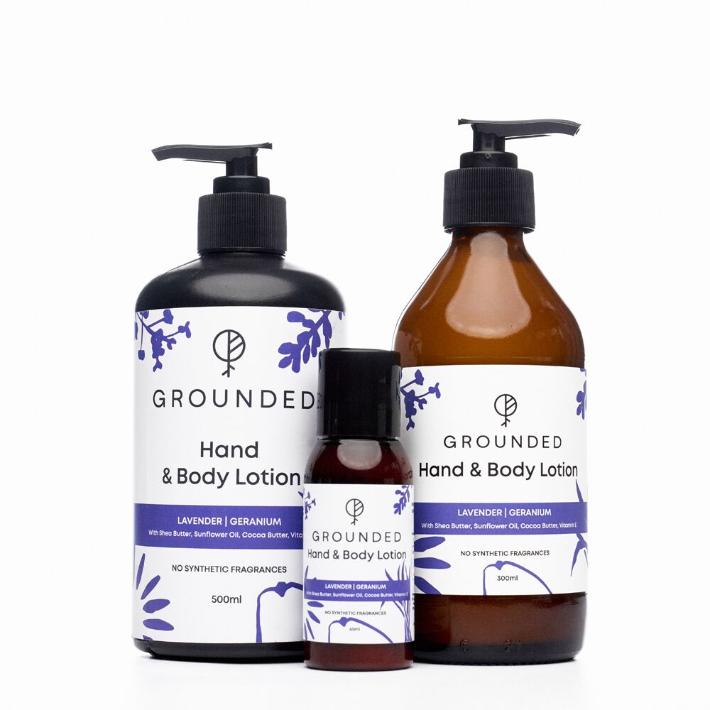 Grounded - LAVENDER GERANIUM ALL SIZES LOTION Hand & Body Lotion - Image 2
