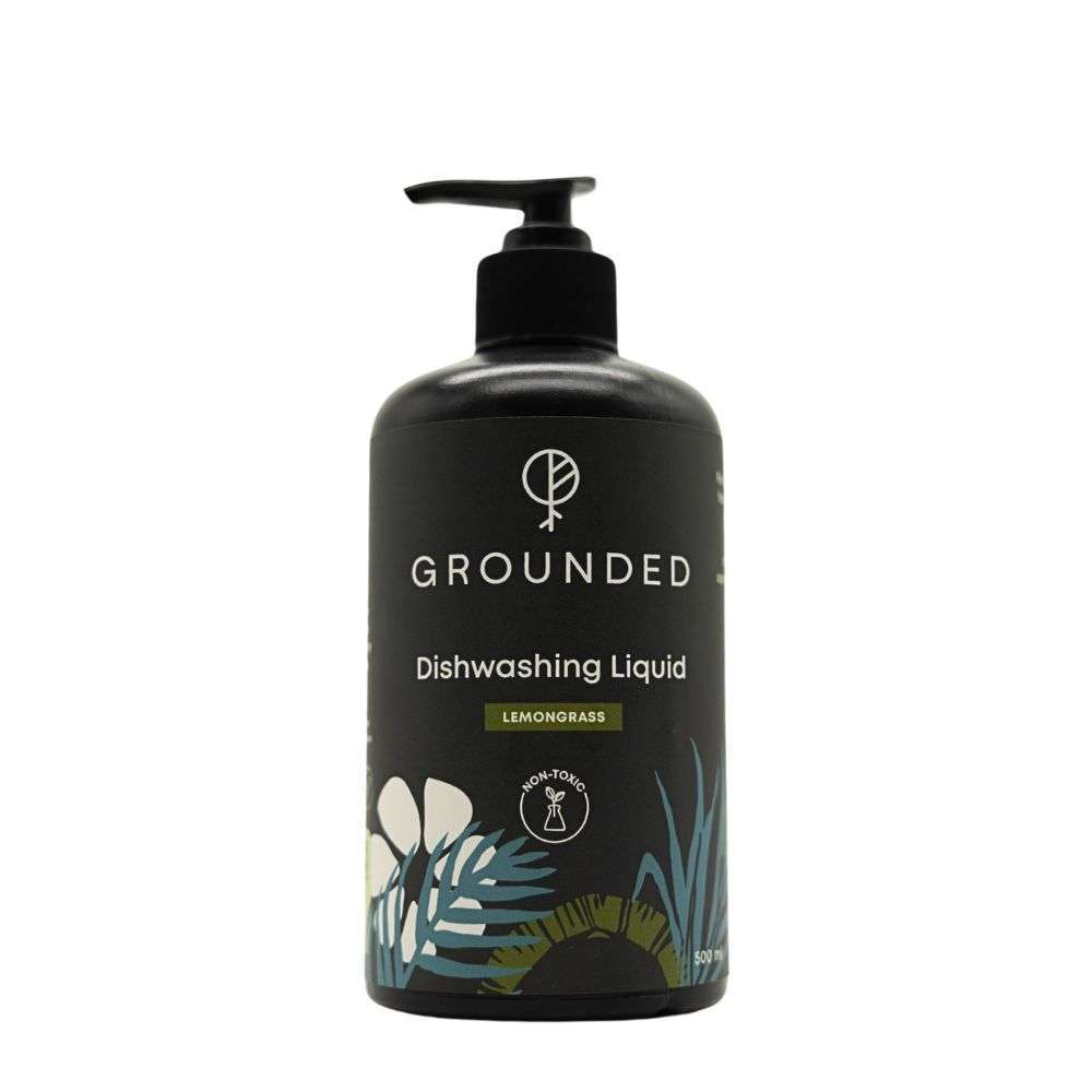 Grounded - Dishwashing Liquid 500ml lemongrass front Dishwashing Liquid