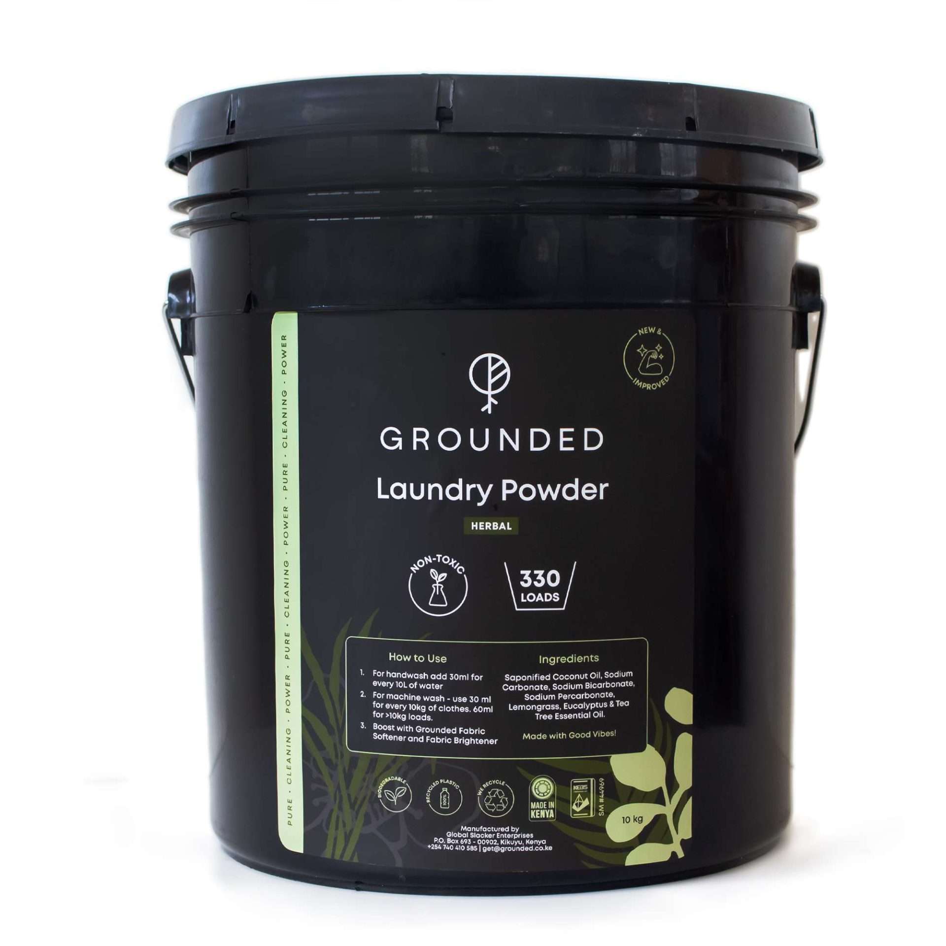 Grounded - Laundry Powder 10kg Herbal scaled Laundry Powder - Image 5